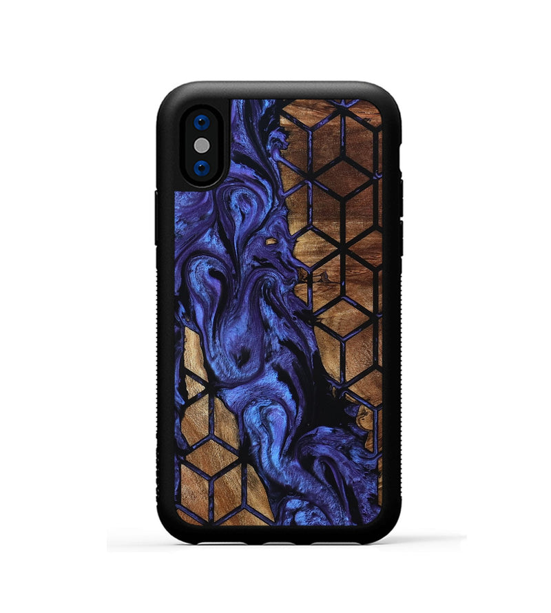 iPhone Xs Wood Phone Case - Amanda (Pattern, 798274)
