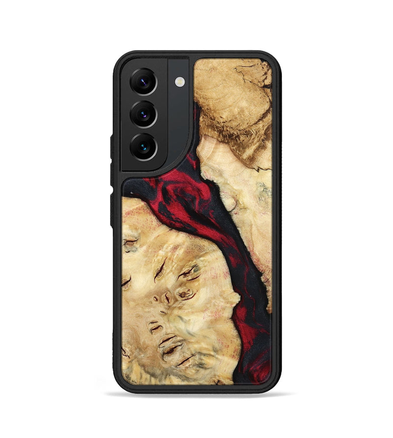 Galaxy S22 Wood Phone Case - Valery (Red, 798277)