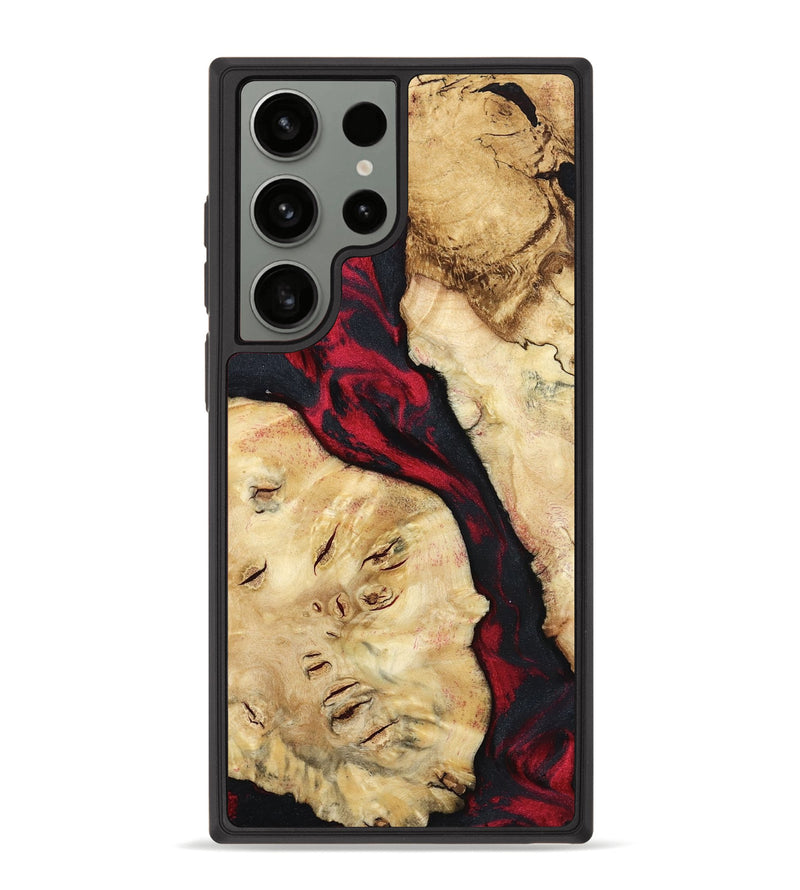 Galaxy S23 Ultra Wood Phone Case - Valery (Red, 798277)