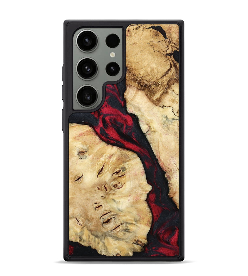 Galaxy S24 Ultra Wood Phone Case - Valery (Red, 798277)