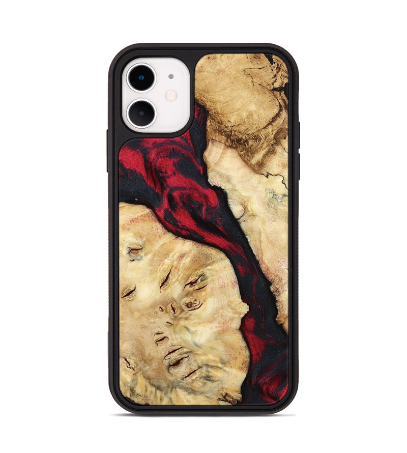 iPhone 11 Wood Phone Case - Valery (Red, 798277)