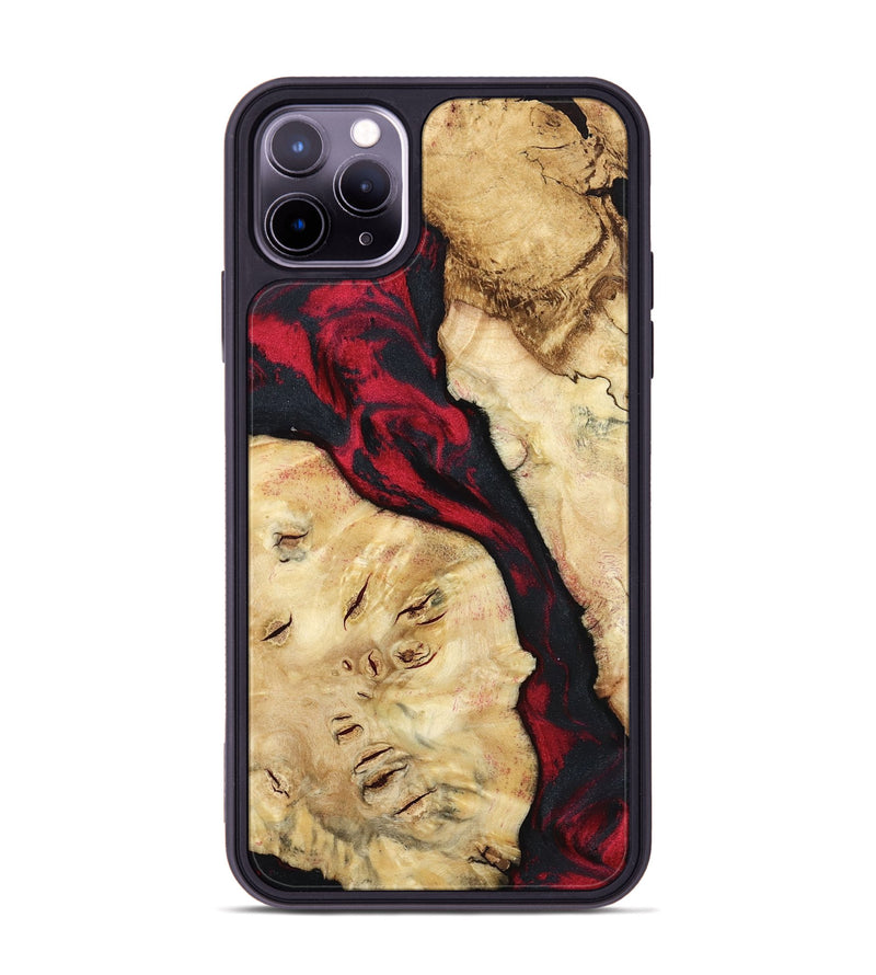 iPhone 11 Pro Max Wood Phone Case - Valery (Red, 798277)