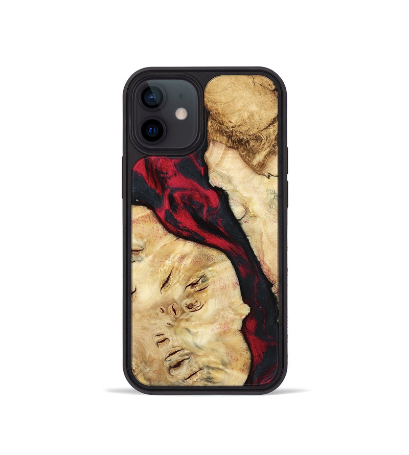 iPhone 12 mini Wood Phone Case - Valery (Red, 798277)
