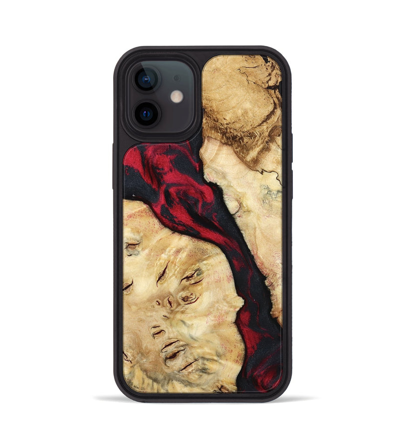 iPhone 12 Wood Phone Case - Valery (Red, 798277)