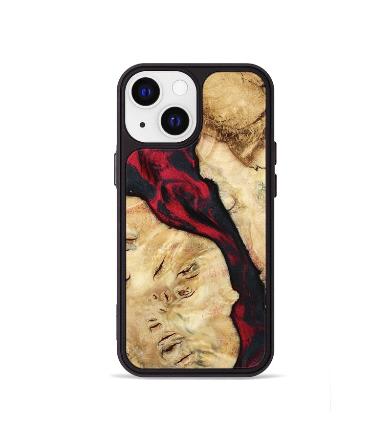 iPhone 13 mini Wood Phone Case - Valery (Red, 798277)