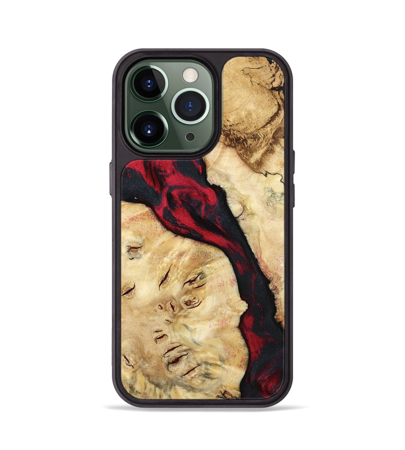 iPhone 13 Pro Wood Phone Case - Valery (Red, 798277)