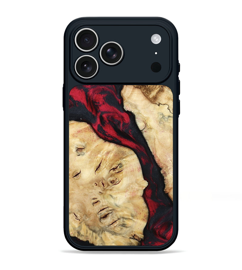 iPhone 17 Pro Max Wood Phone Case - Valery (Red, 798277)