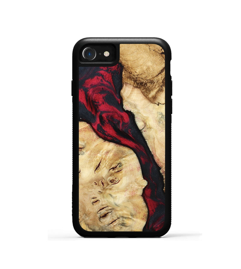 iPhone SE Wood Phone Case - Valery (Red, 798277)