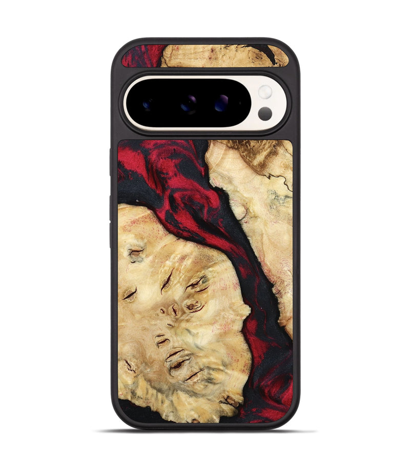 Pixel 9 Wood Phone Case - Valery (Red, 798277)
