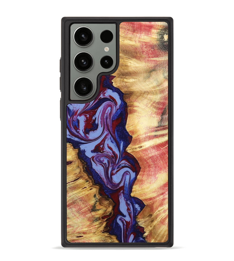 Galaxy S23 Ultra Wood Phone Case - Jerold (Red, 798278)