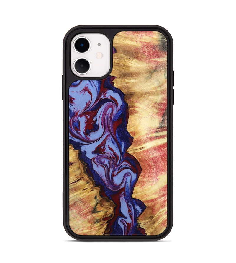 iPhone 11 Wood Phone Case - Jerold (Red, 798278)