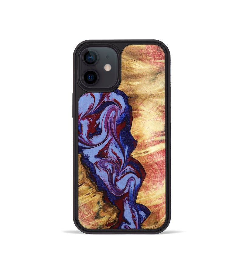 iPhone 12 mini Wood Phone Case - Jerold (Red, 798278)
