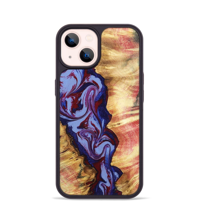 iPhone 14 Wood Phone Case - Jerold (Red, 798278)