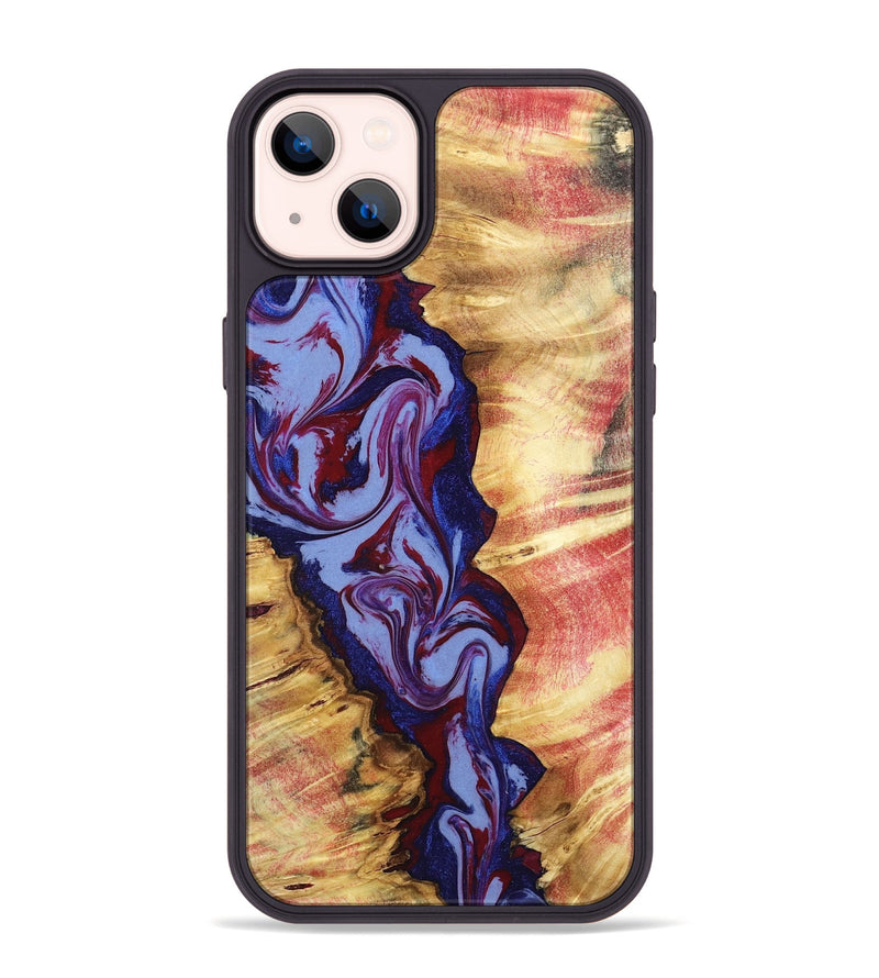 iPhone 14 Plus Wood Phone Case - Jerold (Red, 798278)