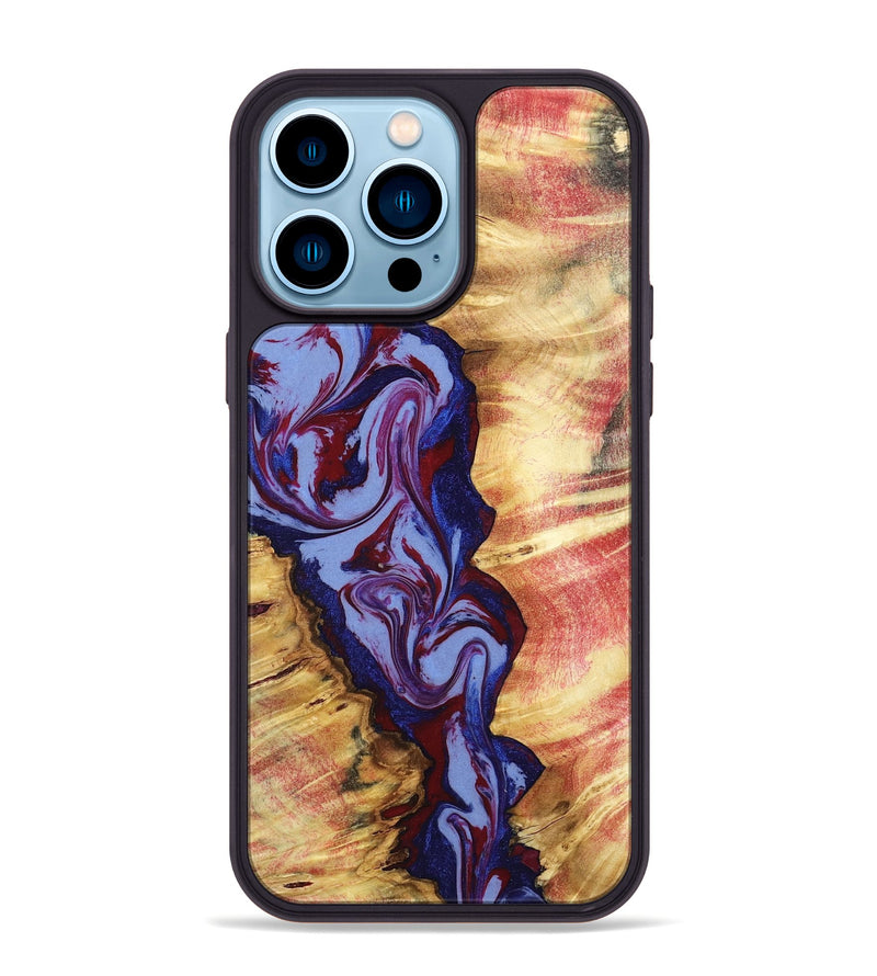 iPhone 14 Pro Max Wood Phone Case - Jerold (Red, 798278)