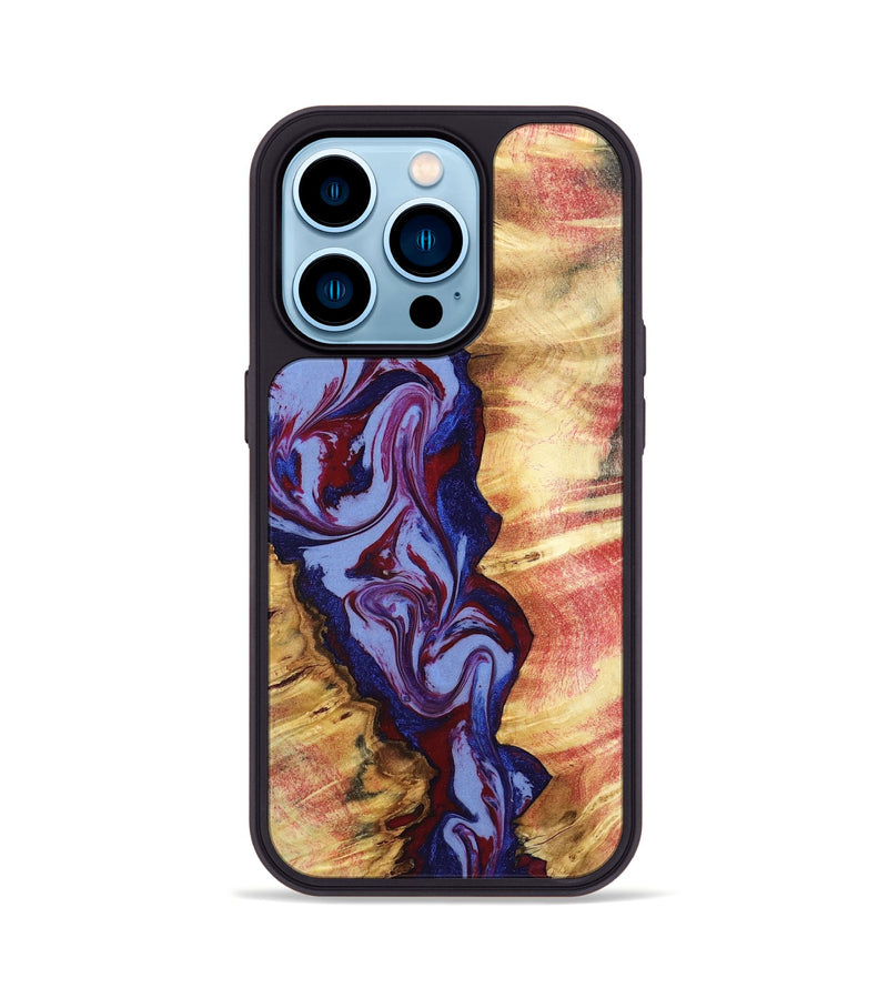 iPhone 14 Pro Wood Phone Case - Jerold (Red, 798278)