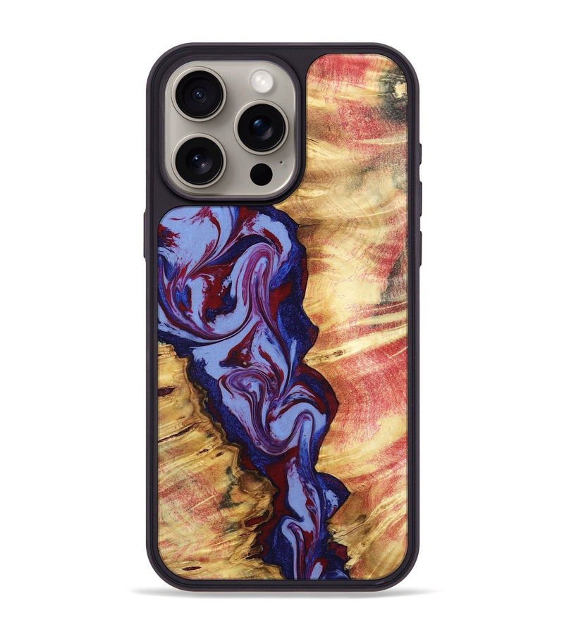 iPhone 15 Pro Max Wood Phone Case - Jerold (Red, 798278)