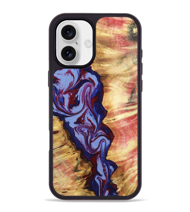 iPhone 16 Plus Wood Phone Case - Jerold (Red, 798278)