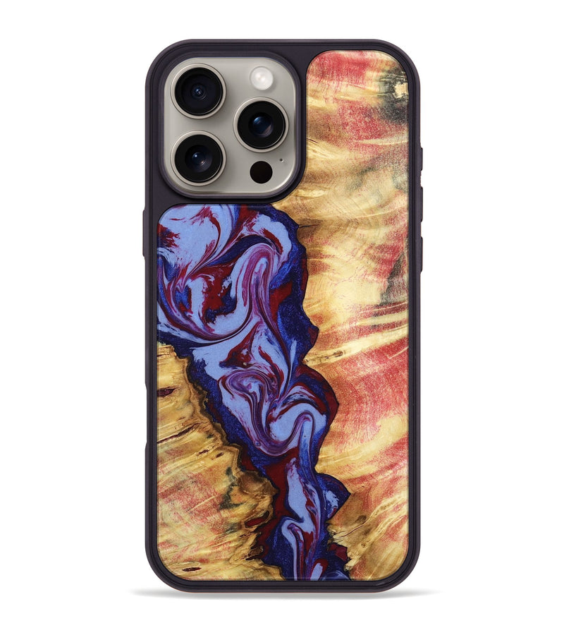 iPhone 16 Pro Max Wood Phone Case - Jerold (Red, 798278)