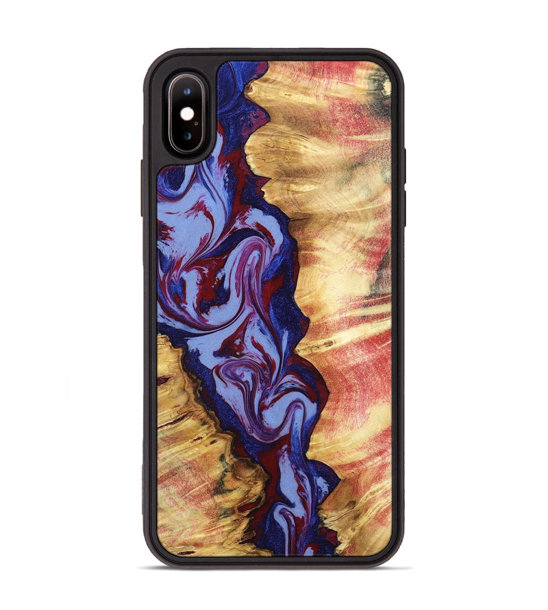 iPhone Xs Max Wood Phone Case - Jerold (Red, 798278)