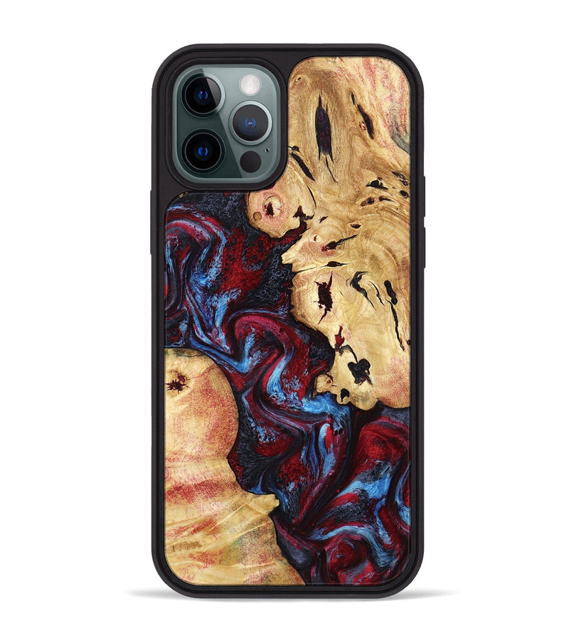 iPhone 12 Pro Max Wood Phone Case - Socorro (Red, 798279)