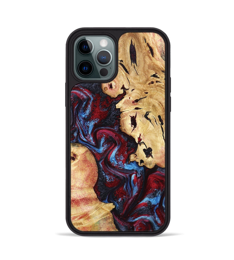iPhone 12 Pro Wood Phone Case - Socorro (Red, 798279)