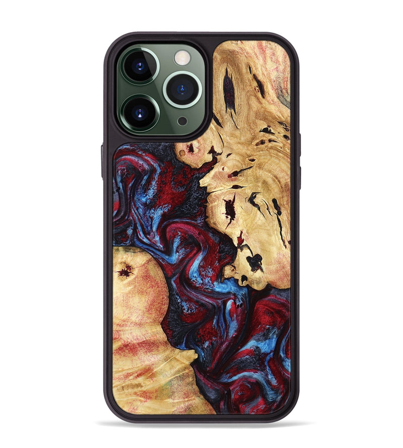 iPhone 13 Pro Max Wood Phone Case - Socorro (Red, 798279)