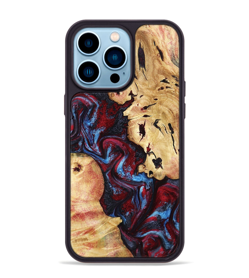 iPhone 14 Pro Max Wood Phone Case - Socorro (Red, 798279)