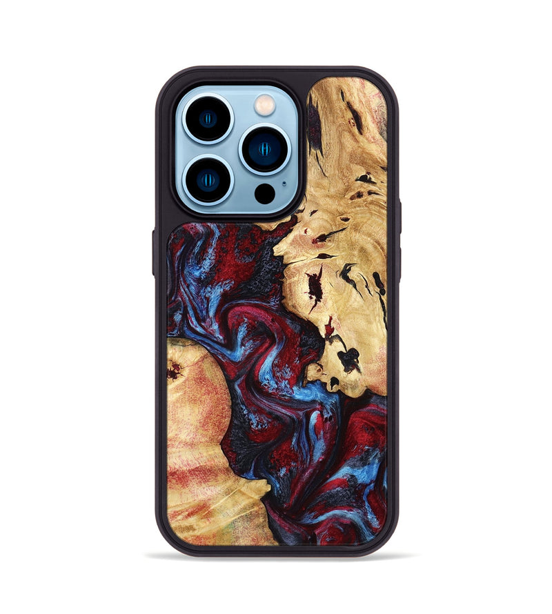 iPhone 14 Pro Wood Phone Case - Socorro (Red, 798279)