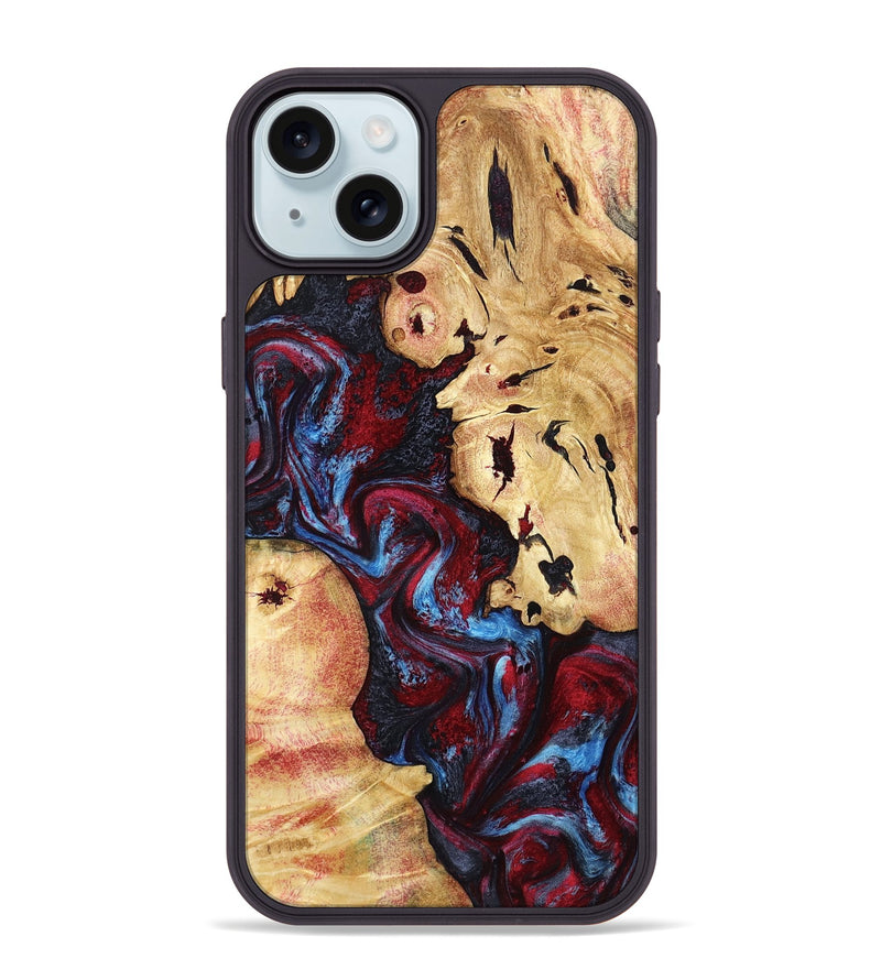 iPhone 15 Plus Wood Phone Case - Socorro (Red, 798279)