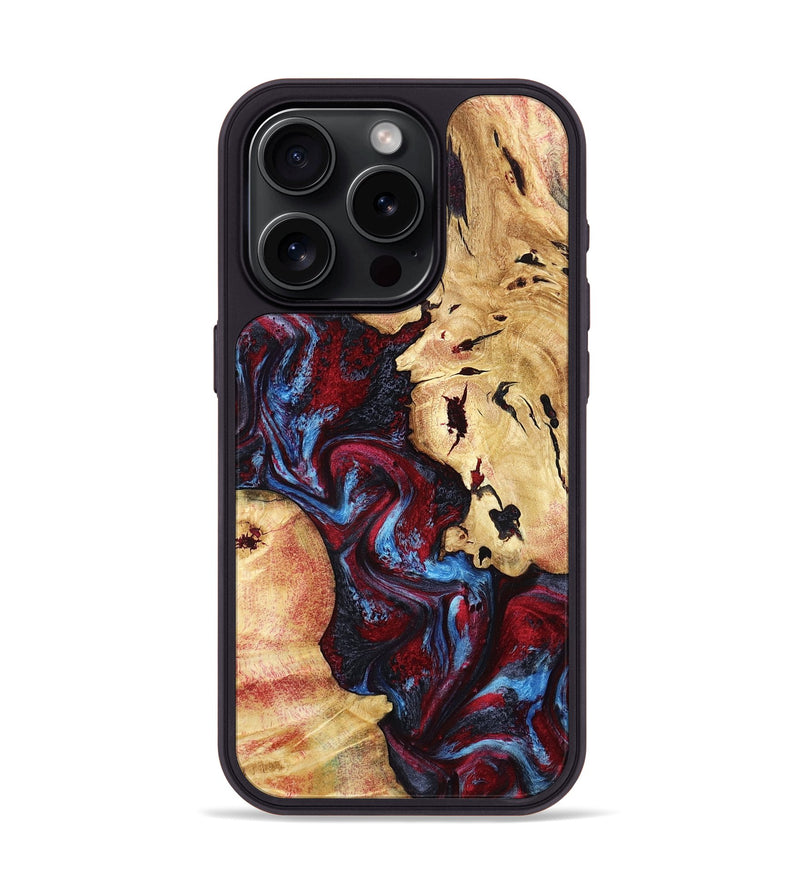 iPhone 15 Pro Wood Phone Case - Socorro (Red, 798279)