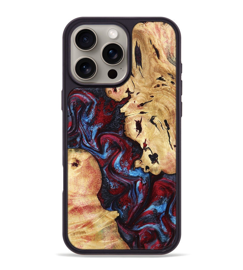 iPhone 16 Pro Max Wood Phone Case - Socorro (Red, 798279)