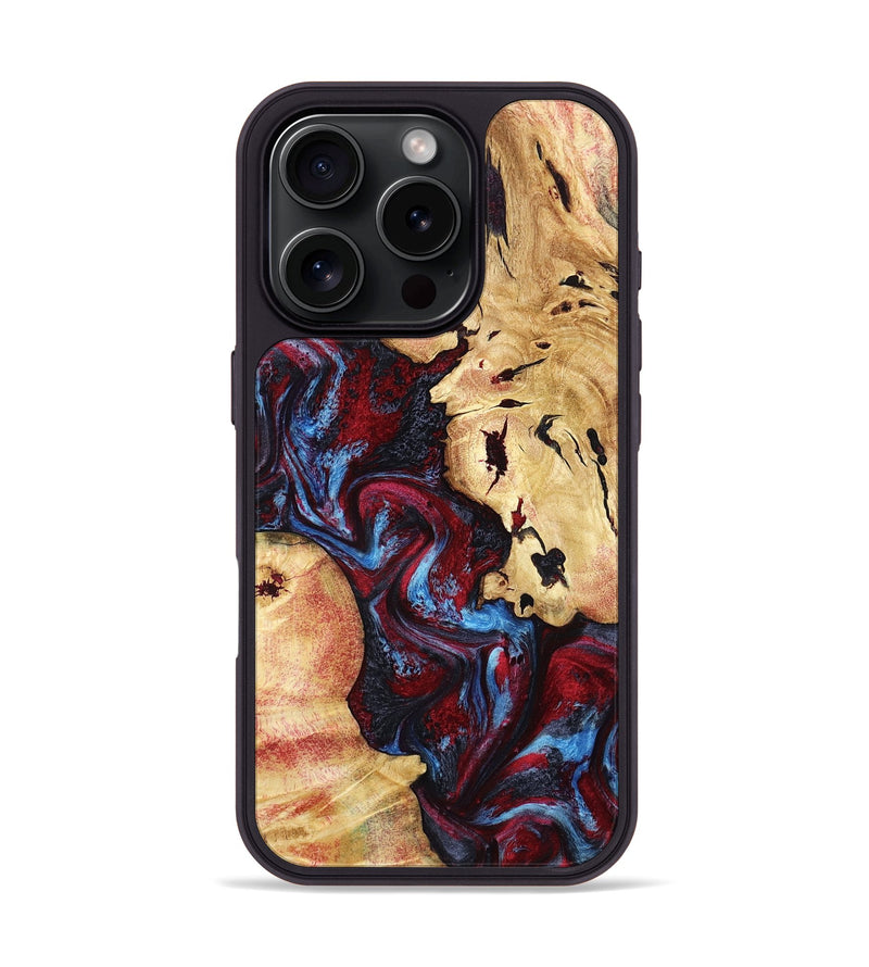 iPhone 16 Pro Wood Phone Case - Socorro (Red, 798279)