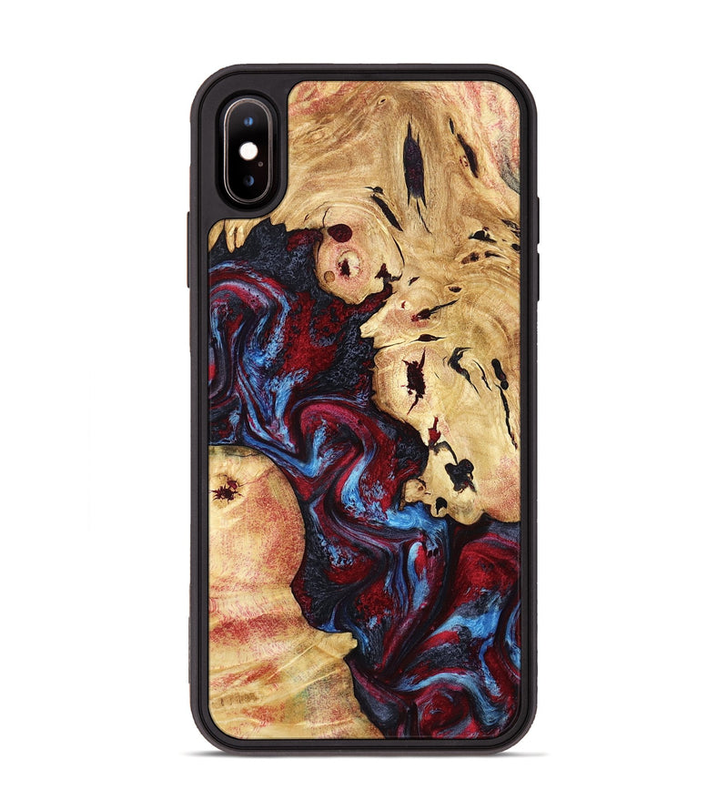 iPhone Xs Max Wood Phone Case - Socorro (Red, 798279)