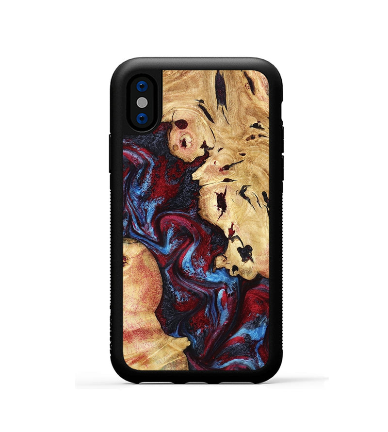 iPhone Xs Wood Phone Case - Socorro (Red, 798279)