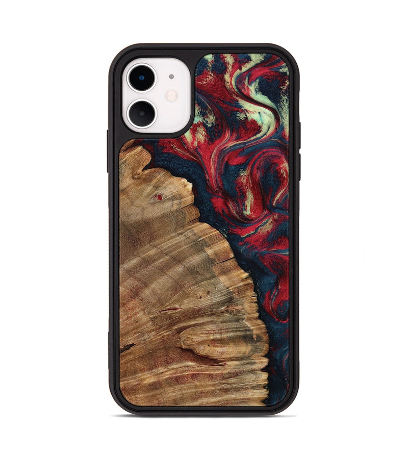 iPhone 11 Wood Phone Case - Belle (Red, 798281)