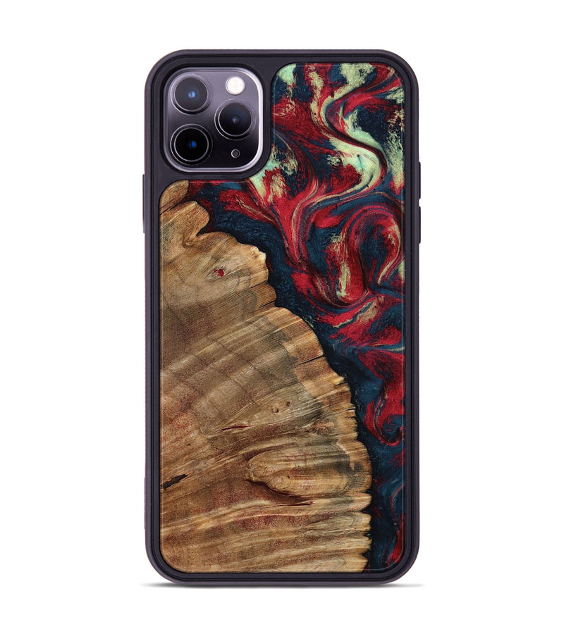 iPhone 11 Pro Max Wood Phone Case - Belle (Red, 798281)