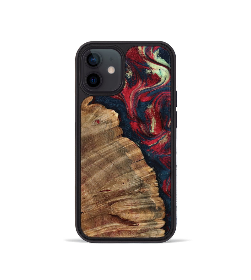 iPhone 12 mini Wood Phone Case - Belle (Red, 798281)