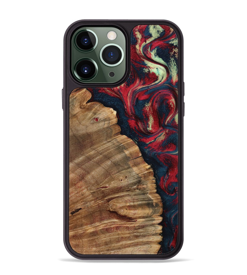 iPhone 13 Pro Max Wood Phone Case - Belle (Red, 798281)