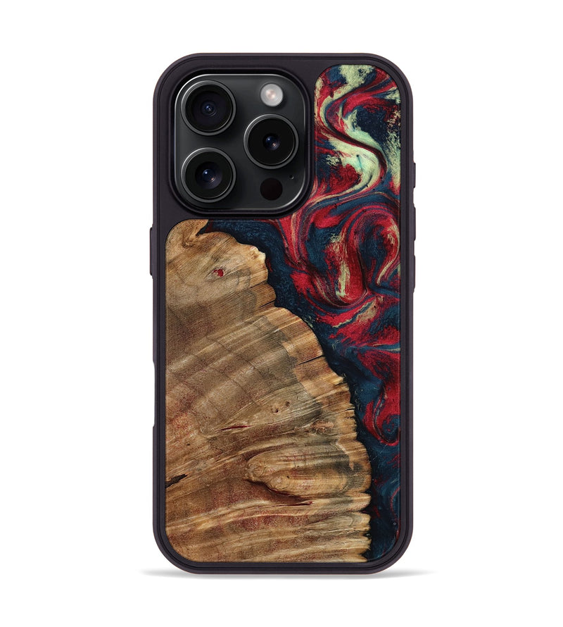 iPhone 16 Pro Wood Phone Case - Belle (Red, 798281)
