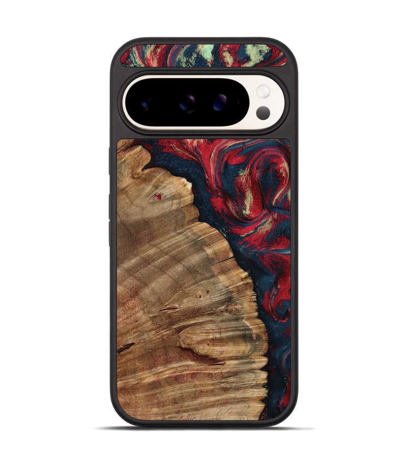 Pixel 9 Wood Phone Case - Belle (Red, 798281)