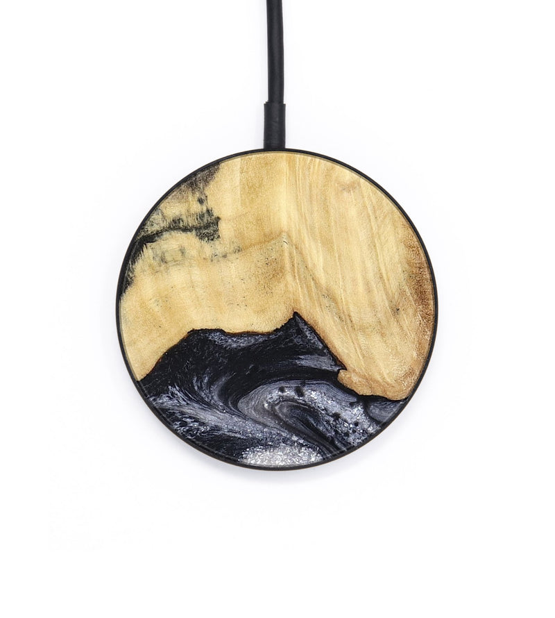 Circle Wood Wireless Charger - Sloane (Black & White, 798282)