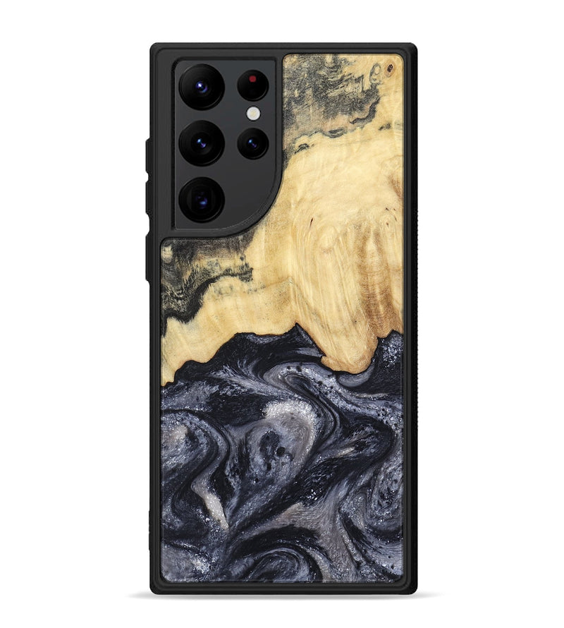 Galaxy S22 Ultra Wood Phone Case - Sloane (Black & White, 798282)