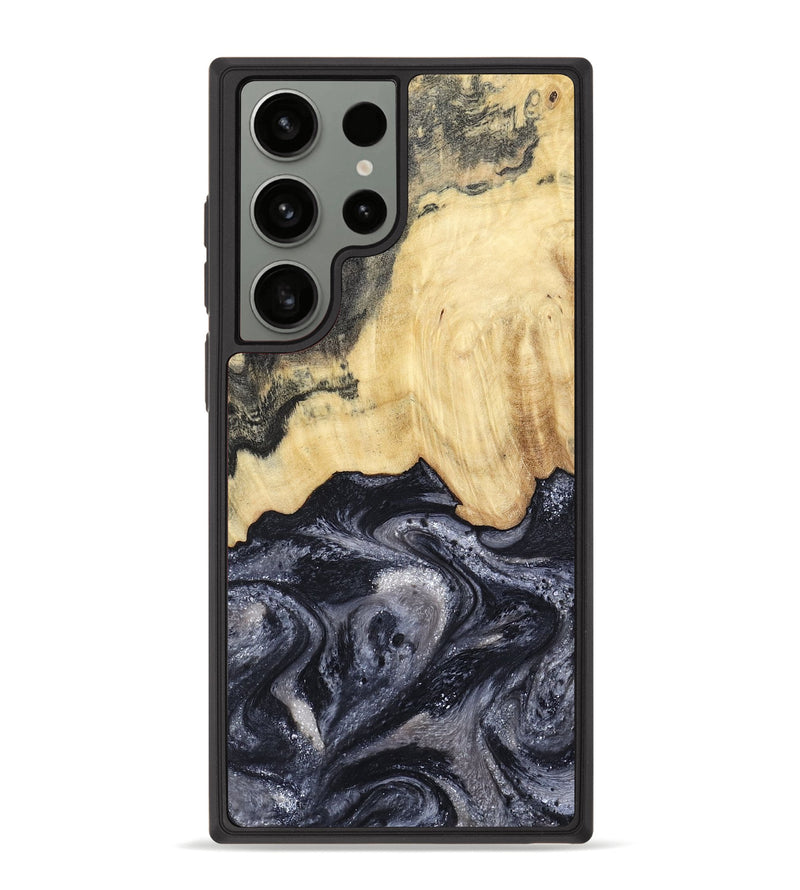 Galaxy S23 Ultra Wood Phone Case - Sloane (Black & White, 798282)