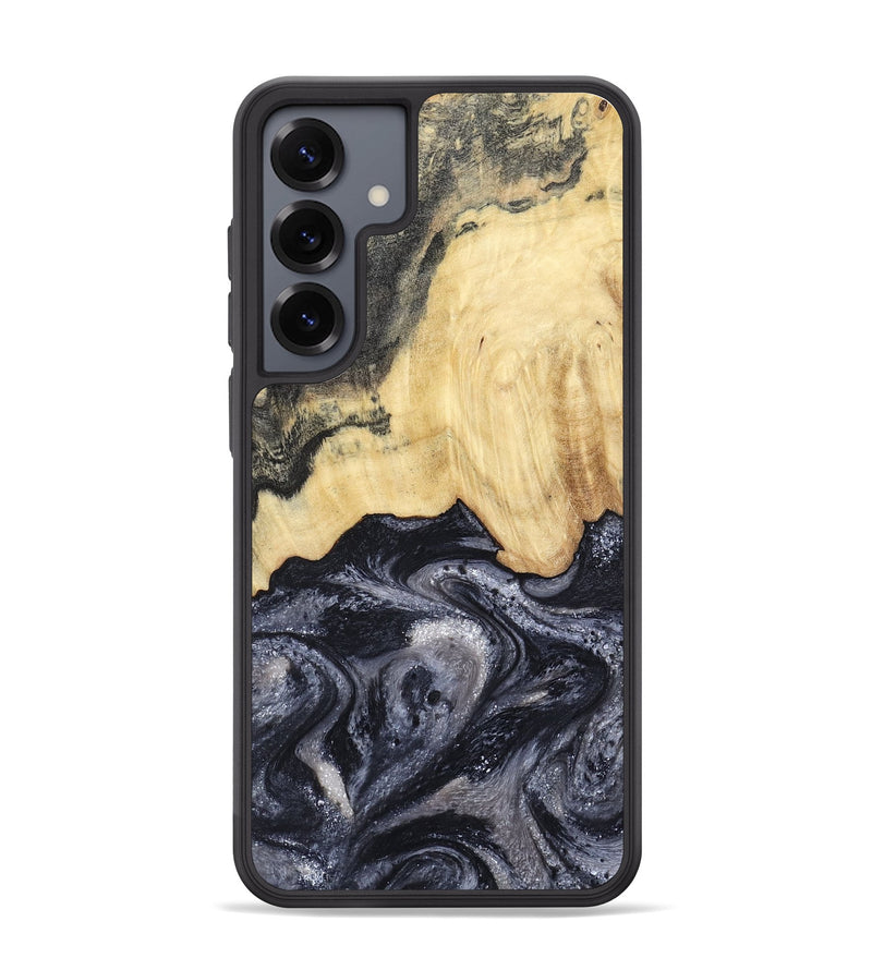 Galaxy S25 Plus Wood Phone Case - Sloane (Black & White, 798282)
