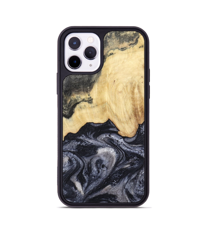 iPhone 11 Pro Wood Phone Case - Sloane (Black & White, 798282)