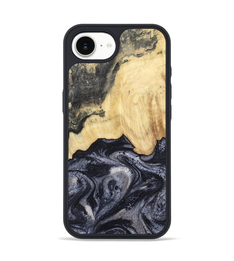 iPhone 16e Wood Phone Case - Sloane (Black & White, 798282)