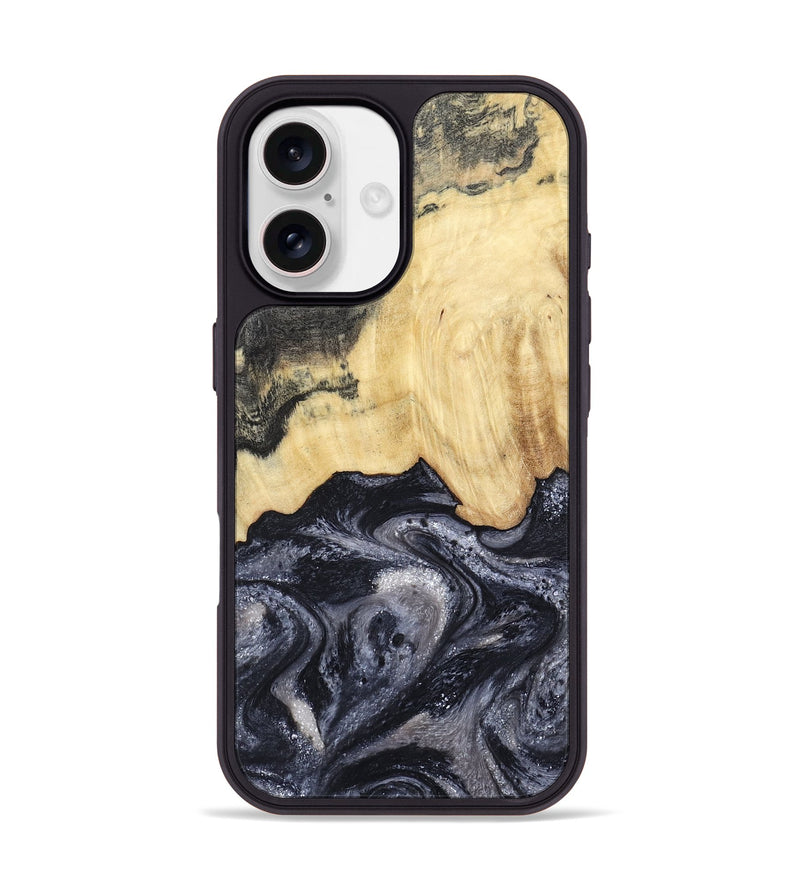 iPhone 17 Wood Phone Case - Sloane (Black & White, 798282)