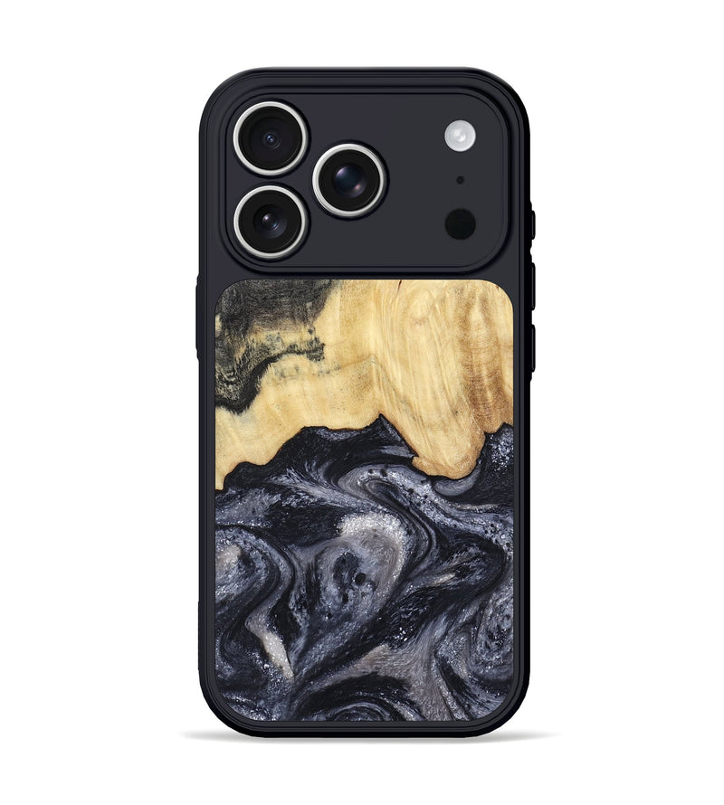 iPhone 17 Pro Wood Phone Case - Sloane (Black & White, 798282)