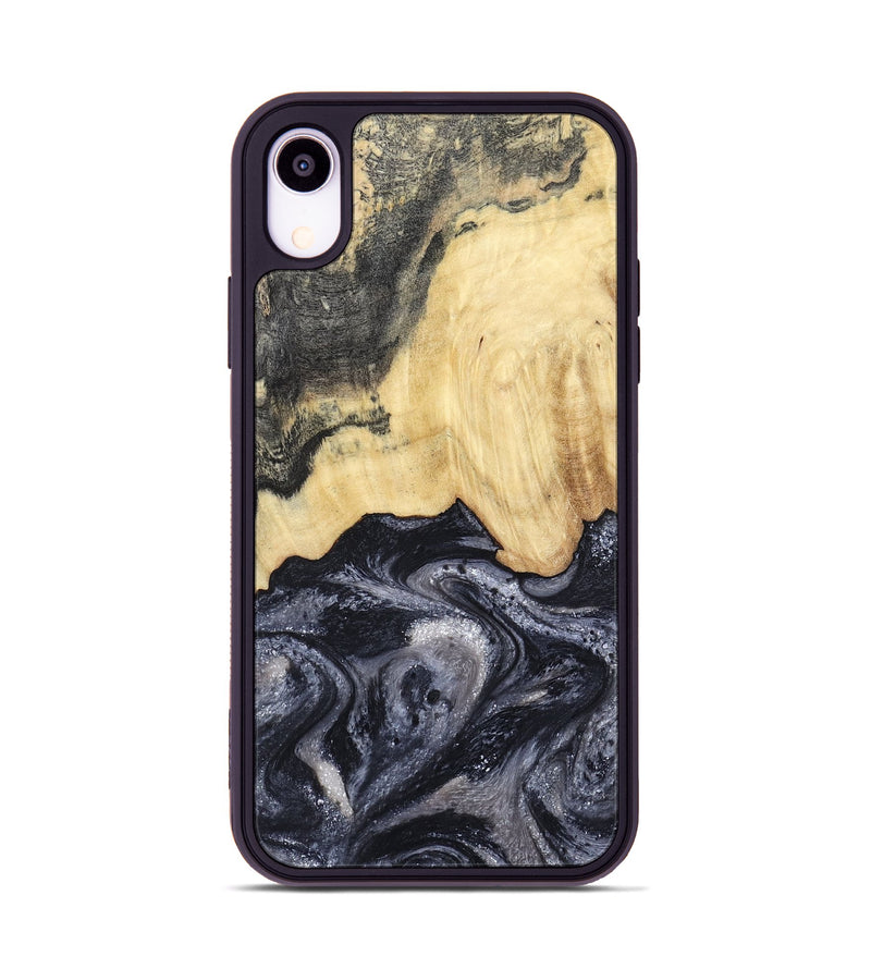 iPhone Xr Wood Phone Case - Sloane (Black & White, 798282)